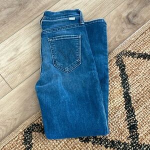 Mother Mid Rise Dazzler Ankle Jeans - Wish on a star
